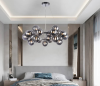 Nowoczesna Molekularna Lampa Wisząca Ring Szklane Kule CHROM MAYTONI DALLAS MOD548PL-25CH Lampa Nad Stół